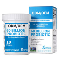 Probiotic Capsules 60 Billion Probiotics 30 Count Gut Health Supplement Private Label Probiotics Supplement for Men Women
