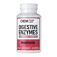 Wholesale Stock Organic Prebiotics Digestive Enzymes Capsules Probiotics Promotes Gut Health Supplement OEM Private Label