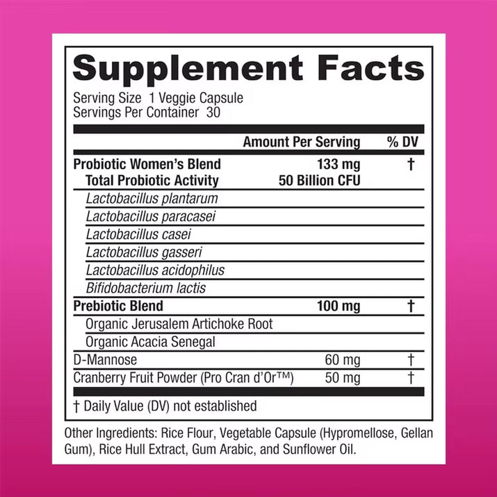 Private Logo Probiotic Prebiotic Capsules Digestive Enzyme Probiotics Supplements for Vaginal Health