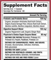 Wholesale Stock Organic Prebiotics Digestive Enzymes Capsules Probiotics Promotes Gut Health Supplement OEM Private Label